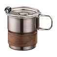 thumbnail image 1 of Glass&Bottle Cup 90 Oz Stainless Steel Travel Cup with Lid Sleeve Foldable Handle Leak Proof Portable Coffee Mug for Hiking Camping and Outdoor Use, 1 of 3