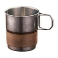 thumbnail image 1 of Glass&Bottle Portable Foldable Coffee Cup with Lid 90 OZ Leak Proof Stainless Steel Travel Mug for Hiking Camping and Outdoor Use, 1 of 3