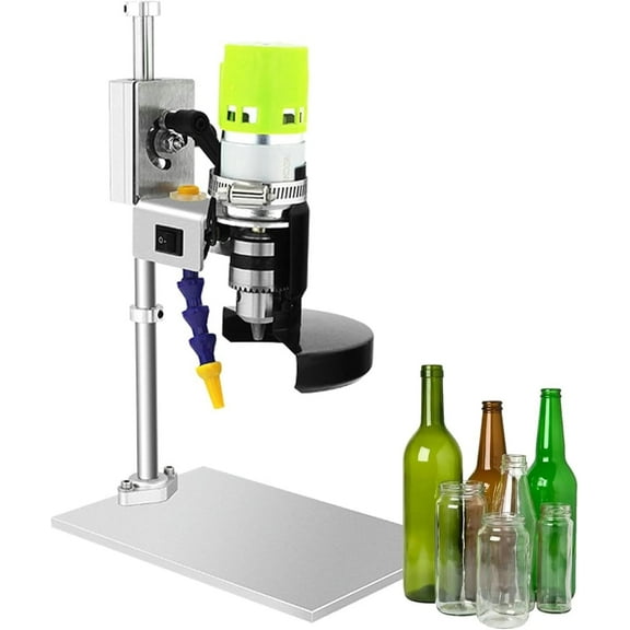 Glass Bottle Cutter, Electric Bottle Cutting Machine, Wine Bottle Cutting Tool Kit, Electric Bottle Cutter, Glass Ceramic Bottle Cutting for DIY Projects Round/Square/Irregular