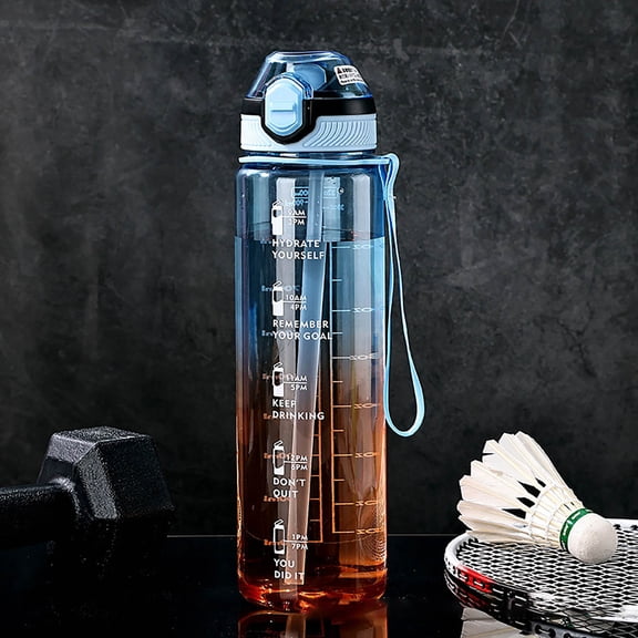 Glass&Bottle Extra Large Capacity Sports Water Bottle for Gym Travel and Daily Use – Hydration On The Move with Leak Proof Design and Build