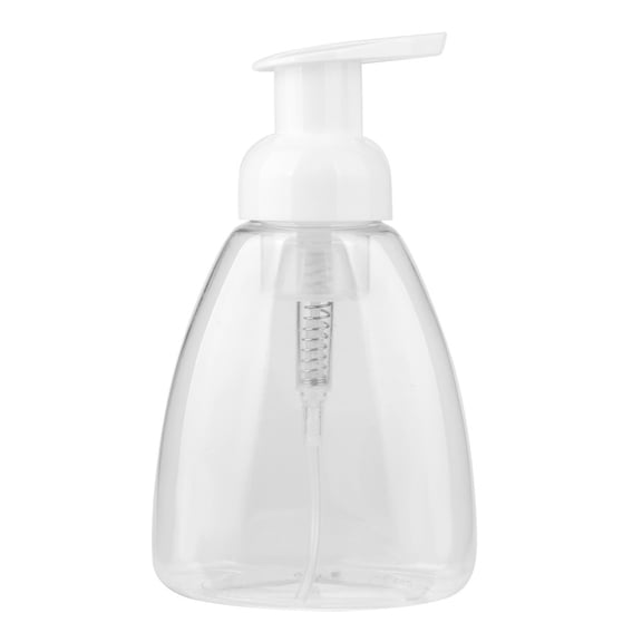 Glass Bottle Foaming Liquid Dispenser for Shampoo Lotion Soap 250ml Home Use Modern Kitchen Bathroom Everyday Care,8.45 fl oz,White