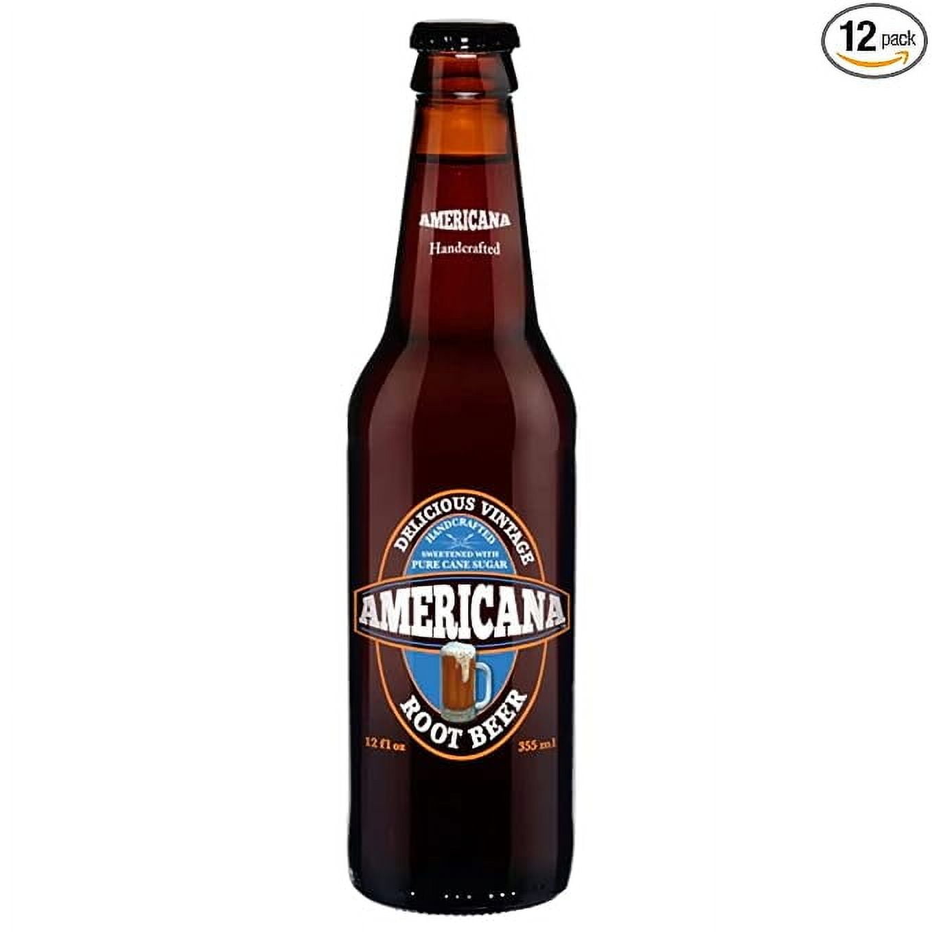 Glass Bottle Iconic Old-Time Brand Soda 12 oz 12 Pack Bundled by Louisiana Pantry (Americana Root Beer)