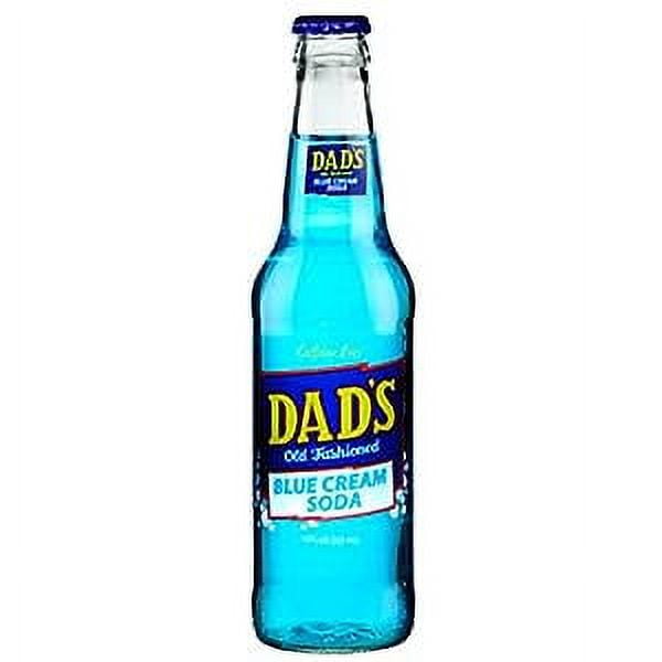Glass Bottle Iconic Old-Time Brand Soda 12 oz 12 Pack Bundled by Louisiana Pantry (Dad's Blue Cream)