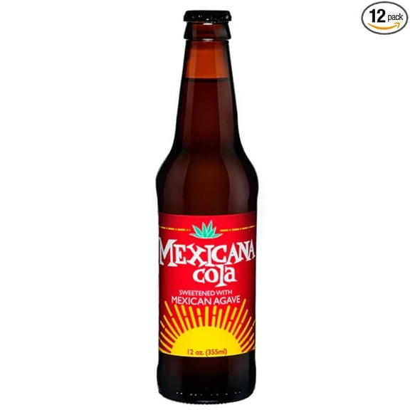Glass Bottle Iconic Old-Time Brand Soda 12 oz 12 Pack Bundled by Louisiana Pantry (Mexicana Cola)