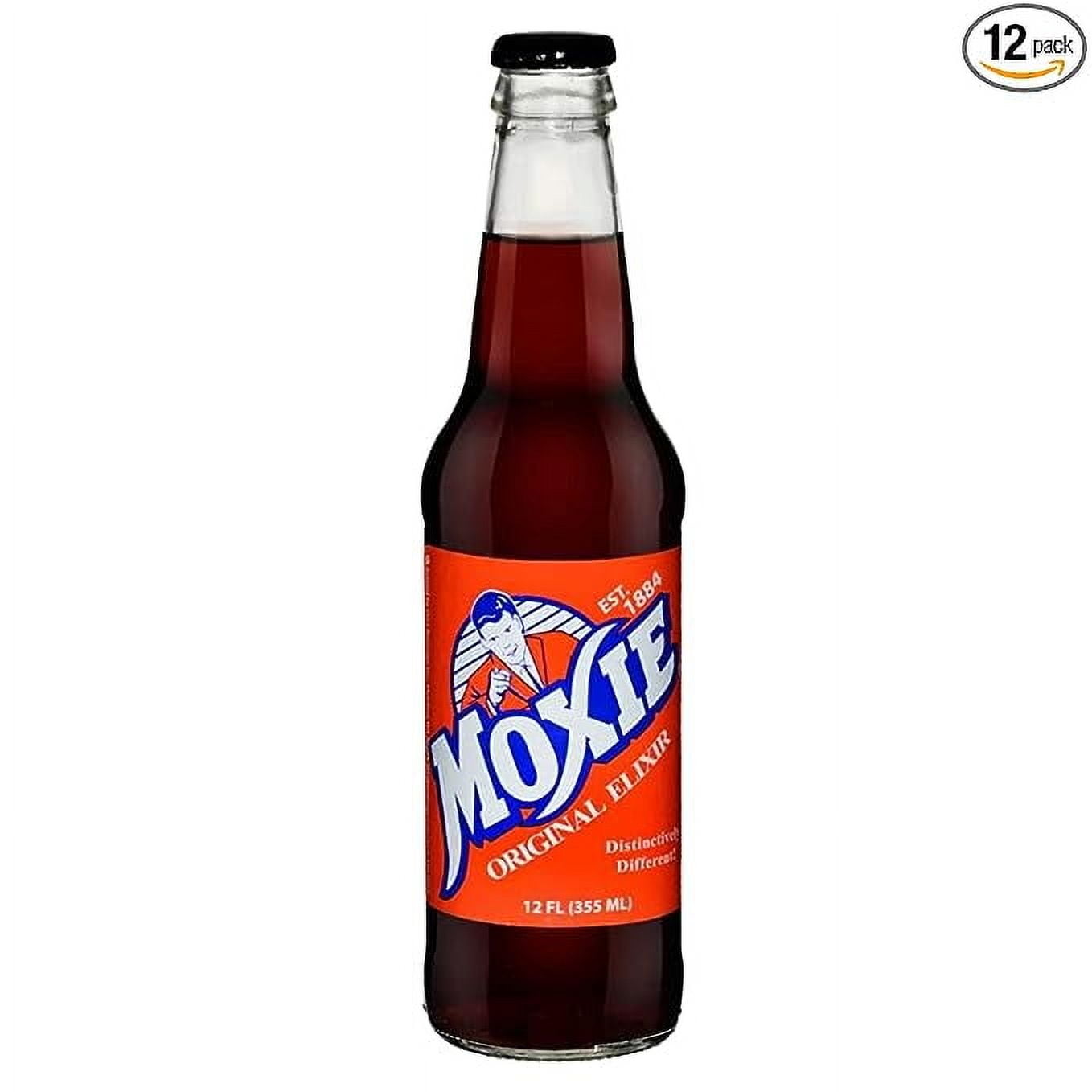 Glass Bottle Iconic Old-Time Brand Soda 12 oz 12 Pack Bundled by Louisiana Pantry (Moxie)