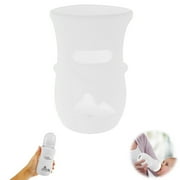 Glass&Bottle Insulated Silicone Sleeve for Natural Glass Baby Bottles Protective Cover and Grip Enhancer for 8 oz Reusable Bottle, 4.72 2.76 inch, White