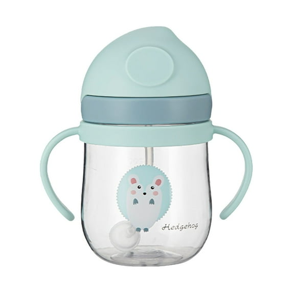 Glass&Bottle Kids Travel Cartoon Portable Drinking Bottle with Straw for Kids and Babies – Lightweight Baby Feeding Cup for Hydration