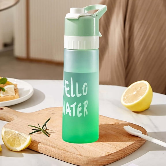 Sports Water Bottle with Spray Function Large Capacity Portable Hydration for Men Women Students