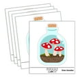 thumbnail image 1 of Glass Bottle Mushroom Dirt Terrarium Car Window Bumper Water Bottle Phone Tablet Laptop Waterproof Vinyl Decal Sticker Set 5-Pack - Gloss Finish - 3.0", 1 of 7