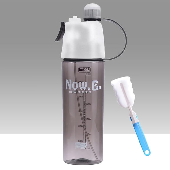 Glass&Bottle Portable Spray Water Bottle for Summer Outdoor Activities Multifunctional Sports Hydration Companion with One-Click Mist and Lightweight Design