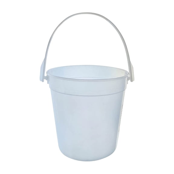 Glass&Bottle Set 5 Pack Buckets for Drinks Reusable Punch Bowls 32oz Capacity Translucent Ice Buckets for Parties and, One Size, White