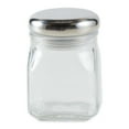 thumbnail image 1 of Glass Bottle - Square - Clear - 4Oz, 1 of 5