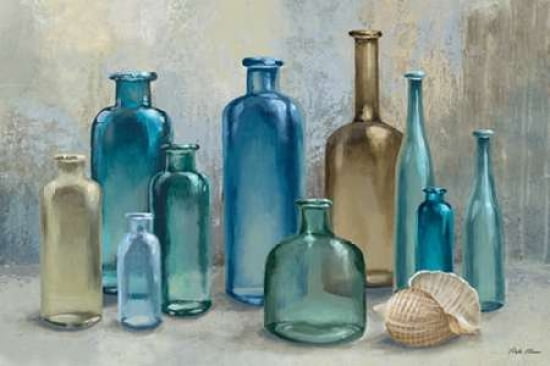 Glass Bottles Canvas Art - Michael Marcon (20 x 28)