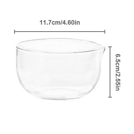Glass Bowl Clearance! Glass Bowl Transparent Tableware Fruit Baking Yogurt Vegetable Bowl Double Layer Glass Salad Bowl