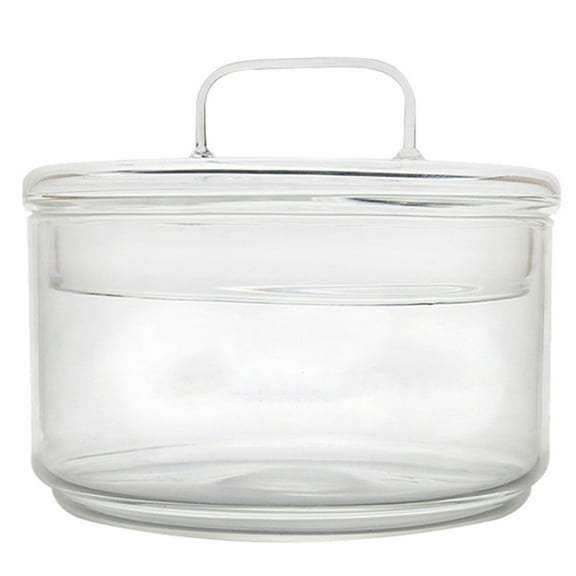 Glass Bowl with Lid Clear Round Glass With Glass Lid Glass Bakeware Microwave Bowls with Glass Lid Clear