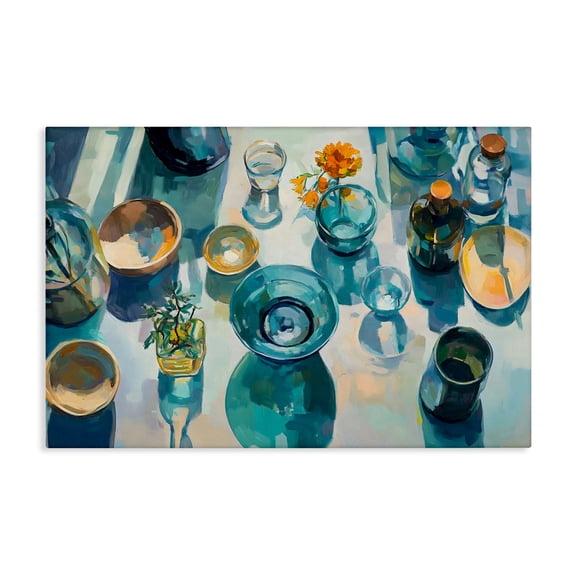 Stupell Industries Glass Breakfast Table Setting Canvas Wall Art, design by Creative Studio, 20 x 30