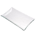 thumbnail image 1 of Glass Bubbles Rectangular Centerpiece Platter Tray, Clear, Small Size, 10-inch, 1 of 1