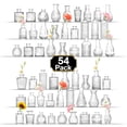 thumbnail image 1 of Glass Bud Vases Set of 54, Clear Small Vases for Centerpieces, Small Glass Vase for Flowers, Vintage Bud Vase in Bulk for Wedding, Party, Events, Reception, Home Decor, 1 of 8