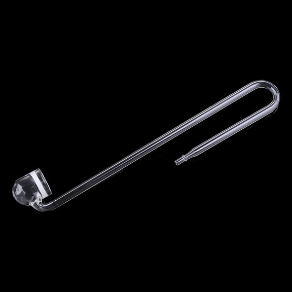 Glass CO2 Diffuser U Shaped R Shaped for Aquarium Planted for Clear Glass Aquarium Supply Accessories 7.9" Length