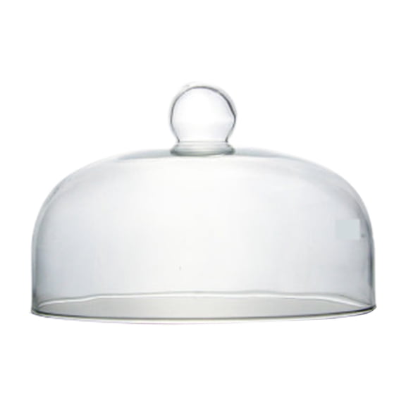 Glass Cake Dome Cover, Clear Round Cake Cover, Glass Dessert Dome Lid for Kitchen, Birthday, Weddings, Party, Appetizer Dessert & Cheese Serving Platter