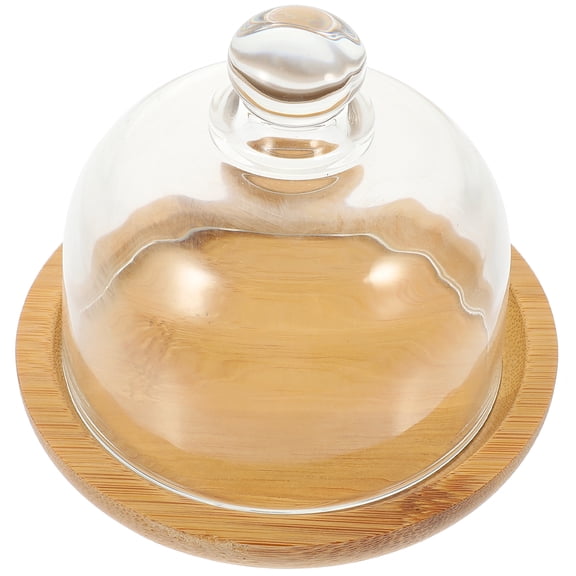 Glass Cake Tray with Lid - Elegant Cake Plate and Display Dome for Weddings, Parties, and Cake Presentation