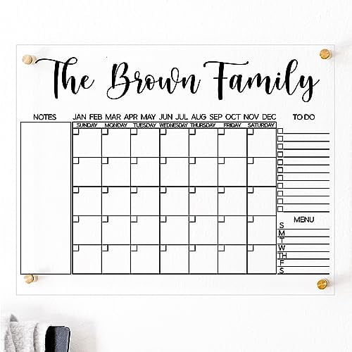 Glass Calendar For Wall Large Family Calendar Dry Erase Acrylic Glass Calendar For Wall Large Family Calendar Dry Erase Acrylic