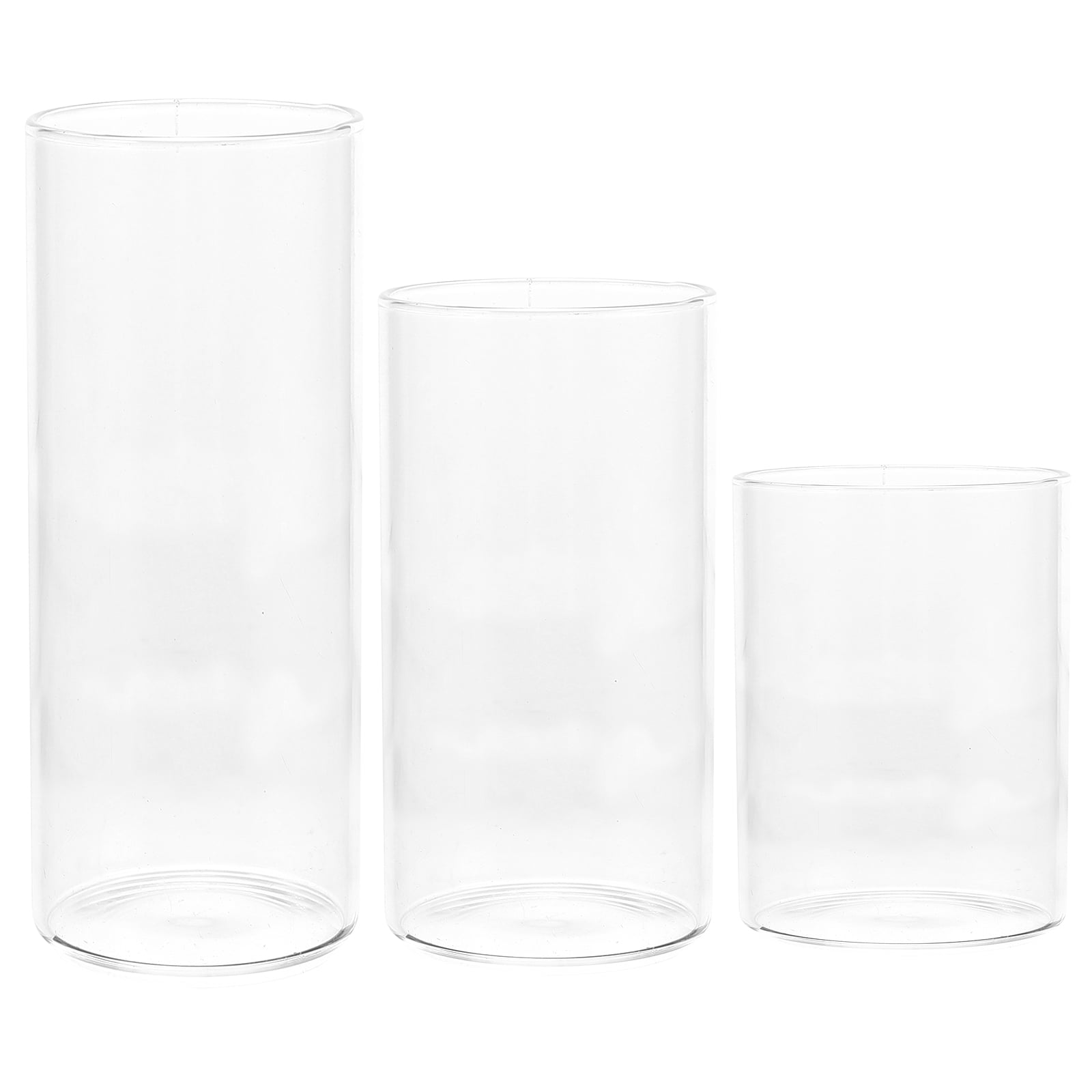Glass Candle Chimney Candle Holder Glass Shade Glass Pillar Candle