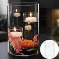 thumbnail image 1 of Glass Candle Holder,Floating Candle Vases,Glass Hurricane Candle Holder for Tea Light,6*5IN Clear Cylinder Pillar Candle Holder for Table Centerpiece, 1 of 7