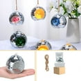 thumbnail image 1 of Glass Candle Holder Side Opening Spherical Hanging Ornament with Optical Effect for Garden and Home Decor, Includes 1-Meter Rope, 1 of 8