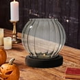 thumbnail image 1 of Glass Candle Holders Table Centerpiece European Style Tabletop for Festivals Gray Stripe, 1 of 1