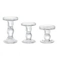 thumbnail image 1 of Glass Candle Holders, for Dinner Table 3Pcs, 1 of 8