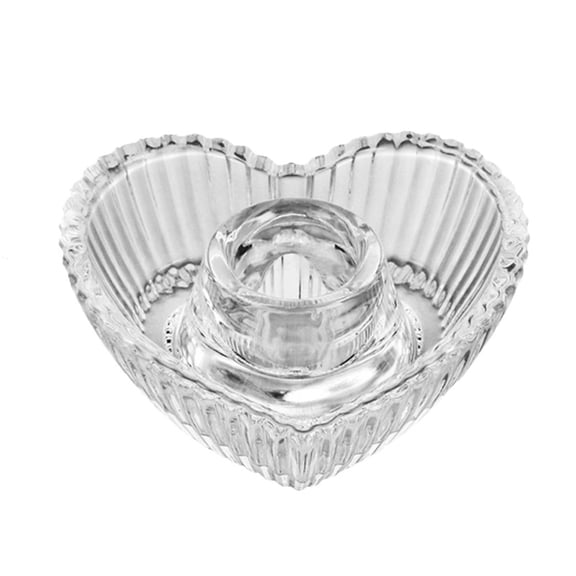 Glass Candlestick – Crystal Decorative Candle Stand for Living Room, Dining Room, Table Centerpiece – Holds Tealights, Tapers & LED Candles, Heavy Base, Elegant Design(MulticolorA)