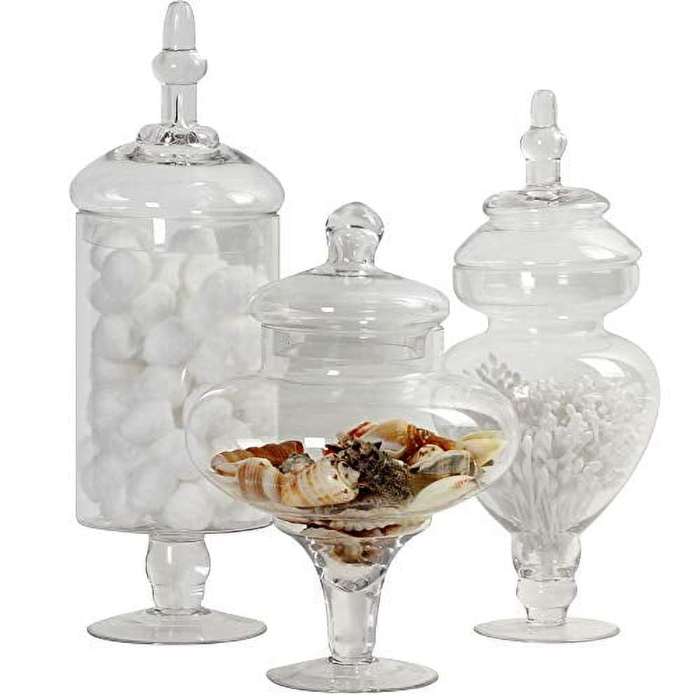 14.75 Clear Glass Candy Buffet Jar Apothecary Storage Container