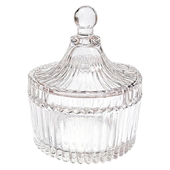 Glass Candy Jar,Candy Bowl Jars with Lids,Transparent Glass Candy Dish with Lid for Home Party Wedding Decor Big Promotion Kilougeis