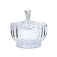 thumbnail image 1 of Glass Canister Storage Jars with Lid - Decorative Glass Jar for Candy, Jewelry, Cotton Swabs, Toothpicks, Dental Floss, Bathroom Organizer, Vanity Storage, Pumpkin Design(Clear), 1 of 6