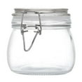 thumbnail image 1 of Glass Canisters with Airtight Clamp Lids - Large Round Mason Jars for Food Storage, Canning, Flour, Cereal, Coffee, Pasta, Beans & Dry Ingredients, 1 of 3