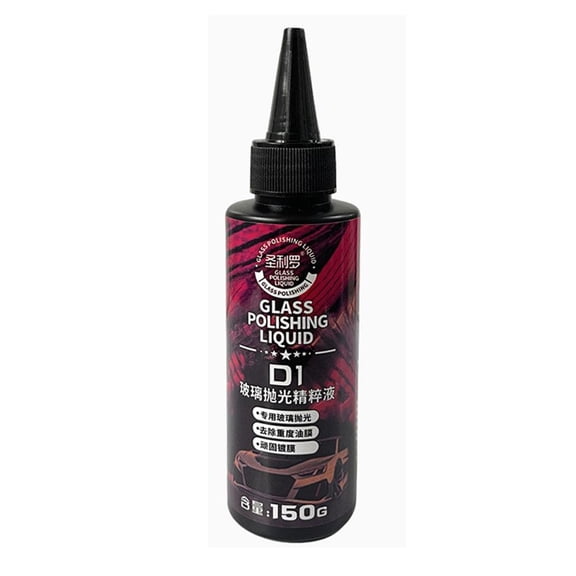 Glass Car Polish Liquid,Glass Polishing Compound,Windshield Scratch Remover Polish Cleaner,Water Stain Remover, Window Cleaning Liquid, Auto Windshield Polish,Automotive Detailing Supplies for Car