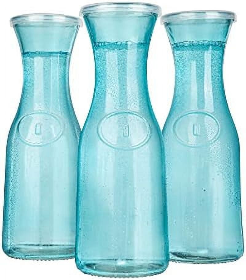 Glass Carafe Pitchers, Beverage Dispensers, Clear Jugs For Mimosas, Water, Wine, Milk And Juice