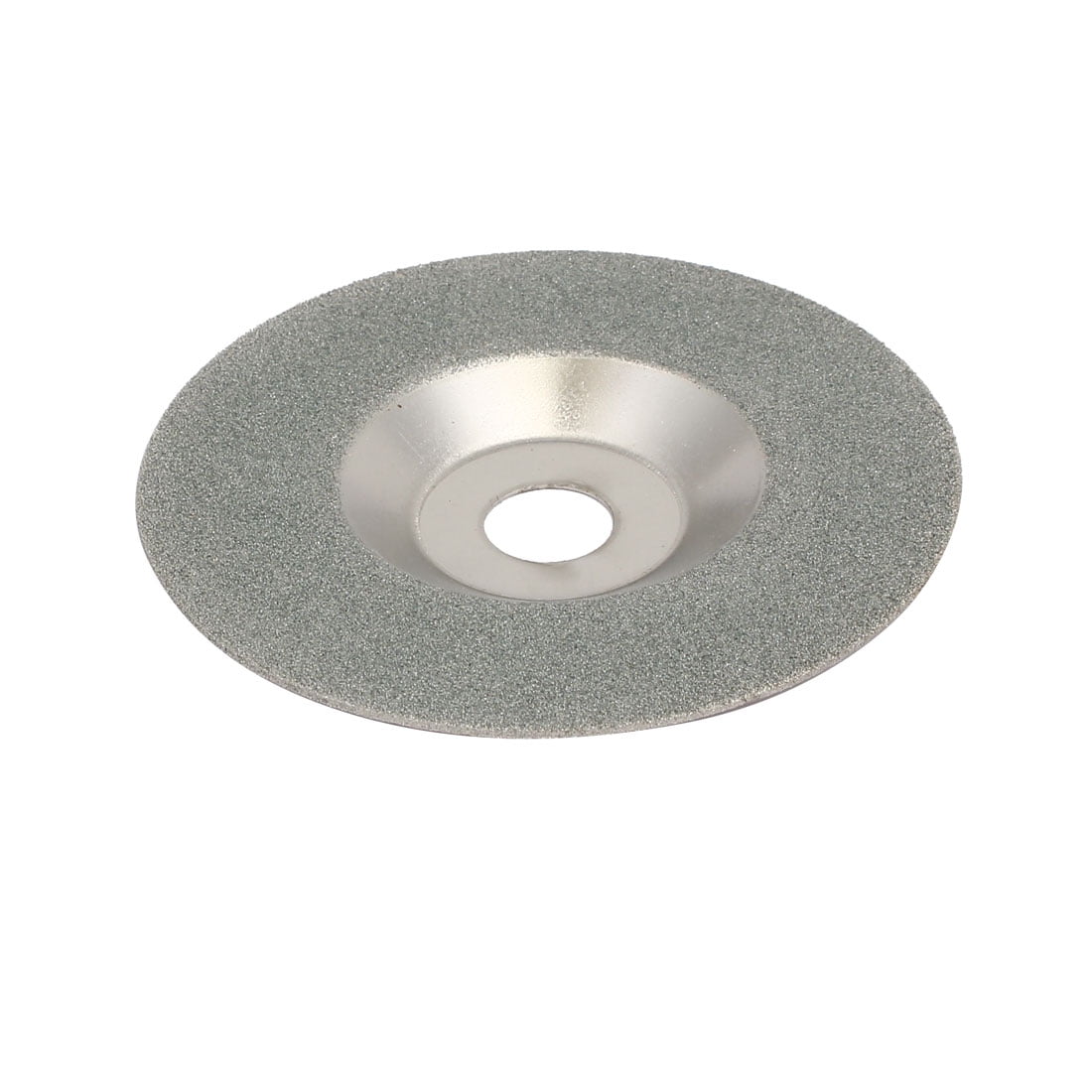Glass Ceramic Cup Shaped Polishing Grinding Wheel Disc Silver Tone 4'' Dia