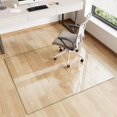 thumbnail image 1 of Glass Chair Mat 42" x 48" Heavy Duty Tempered Glass Office Chair Mat, Glass Floor Mat with Polished Edge and Round Corner for Smooth Glide, Office Chair Mat for Carpet, Hardwood Floor, 1 of 6