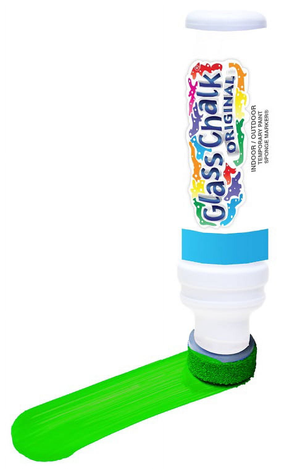 Glass Chalk Paint Sponge Marker, Indoor, Outdoor, Auto, Craft, Green