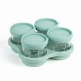 thumbnail image 1 of Glass Children Food Containers with Silicone Lids,Children Food Storage Jars with Tray,Microwave and Dishwasher Safe, 1 of 5