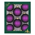 thumbnail image 1 of Christmas By Krebs Made in The USA Designer Seamless Glass Christmas Ball Ornaments, 2 5/8" (67mm), 8 Pieces, 1 of 6