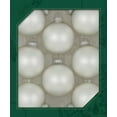 thumbnail image 1 of Glass Christmas Tree Ornaments - 67mm / 2.63" [8 Pieces] Designer Balls from Christmas By Krebs Seamless Hanging Holiday Decor (Velvet Silver Pearl), 1 of 5