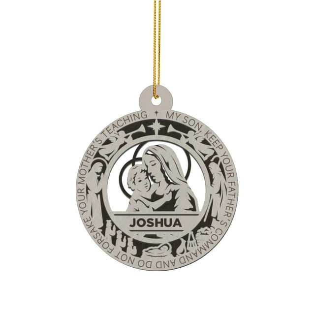 Glass Christmas Trees Christmas Wooden Christmas Tree Hanging Ornament