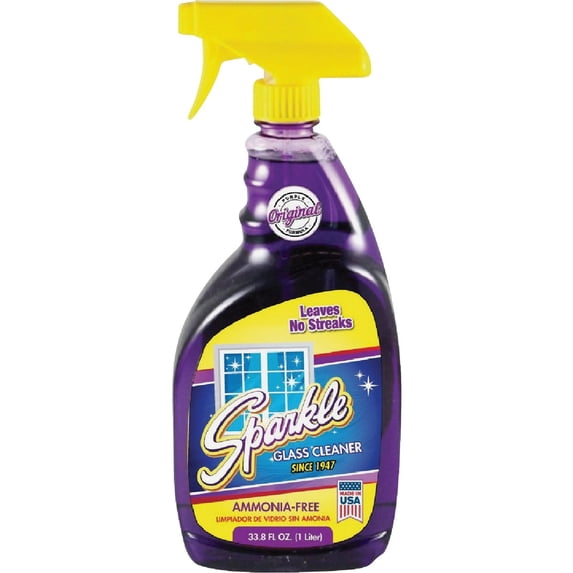 Sparkle Glass Cleaner 33.8oz Spray Bottle 12/Carton 20345CT