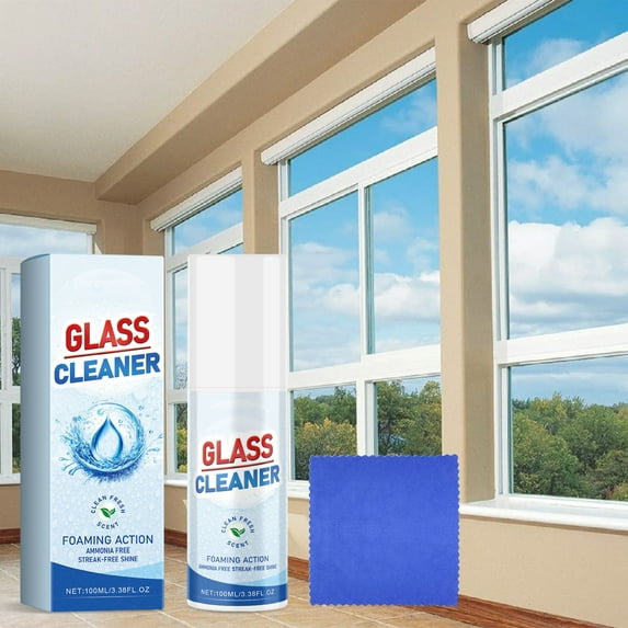 Glass Cleaner, Impurities Remover, Stubborn Stain Cleaner, Mirror Cleaner, Spotless Results, Versatile Application, Gentle Formula, Long-lasting Shine, Easy to Use