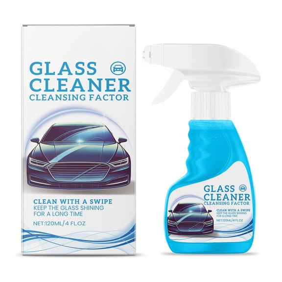 Glass Cleaner Liquid Spray For Automotive Kitchen And Home Multi Purpose Cleaner 4Oz Bottle For Streak Free Shine