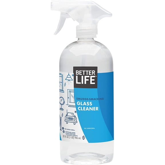 Glass Cleaner, Streak-free Window Cleaner, Surface Cleaning Spray, Mirror, Screen and Shower Door Cleaner, Removes Fingerprints, Dust, Dirt, Unscented, 32 Oz, Pack of 1