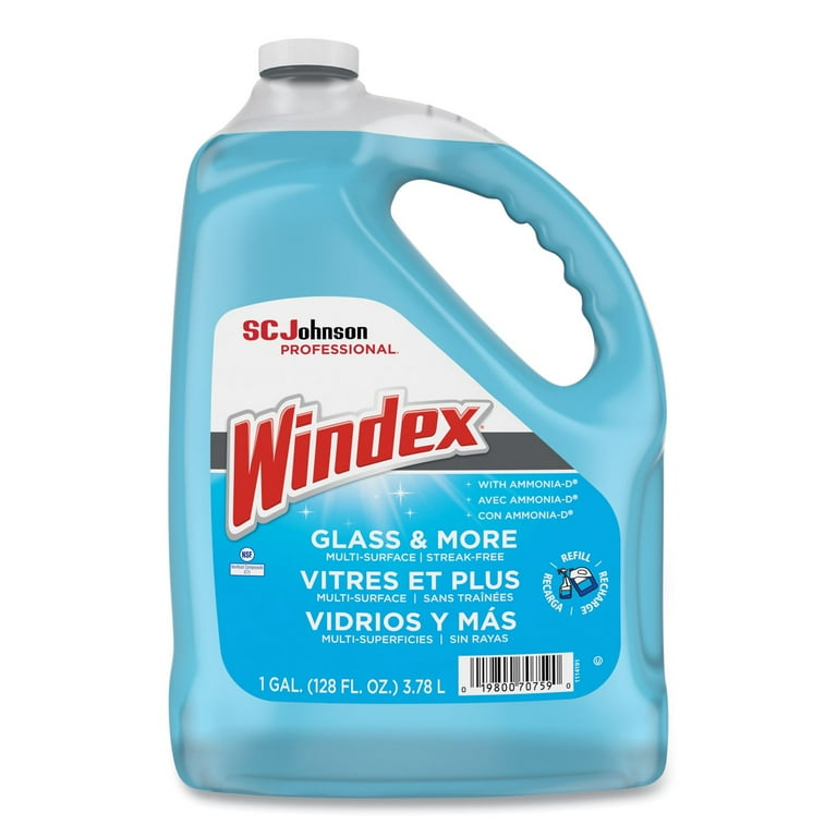 Glass Cleaner, 1 gal Bottle Refill, 4/Carton Glass Cleaner, 1 gal Bottle Refill, 4/Carton